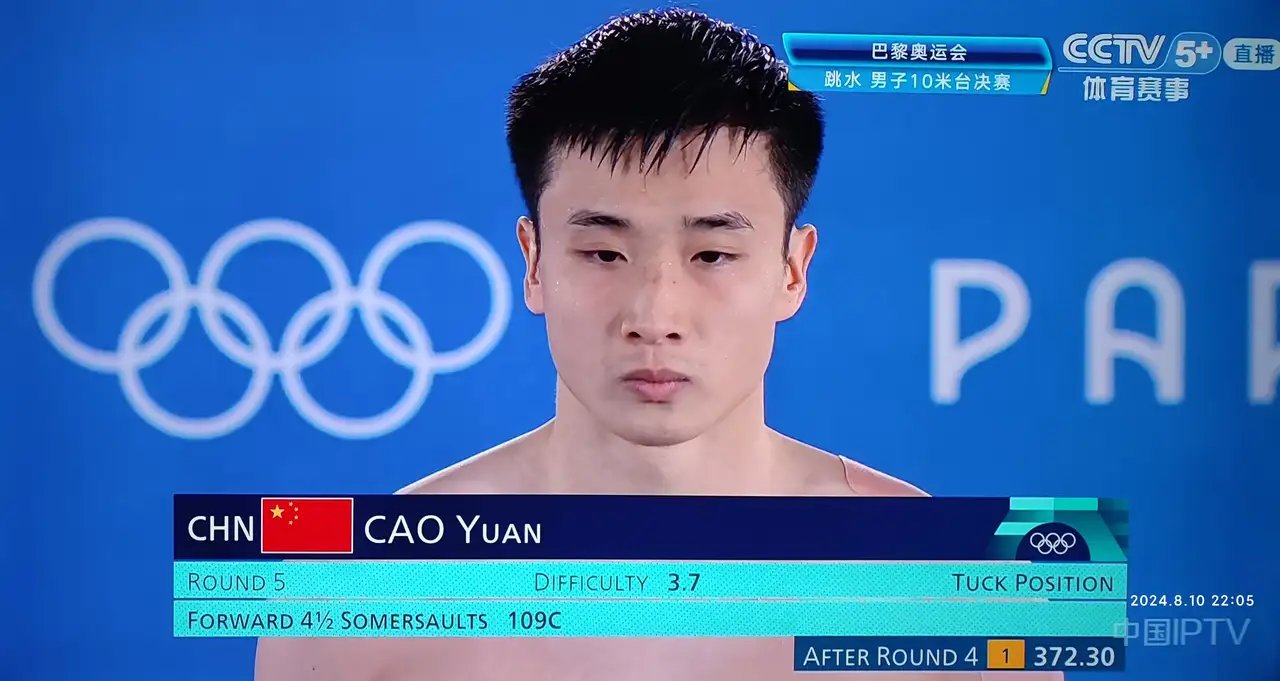 男子跳水中国选手获得单人金牌